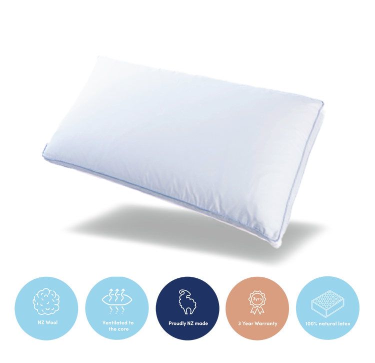 Wool, Silk and Fusion Gel Pillow
