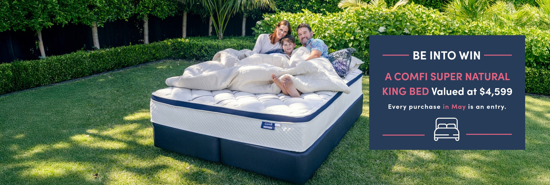 Comfi Super Natural King Bed be into win this May